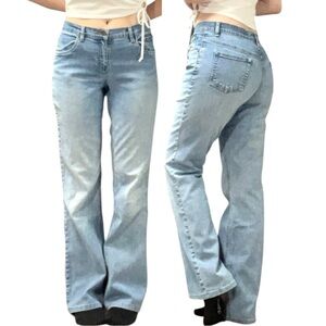 Falls Creek | Mid Rise Light Blue Denim Boot Cut Jeans